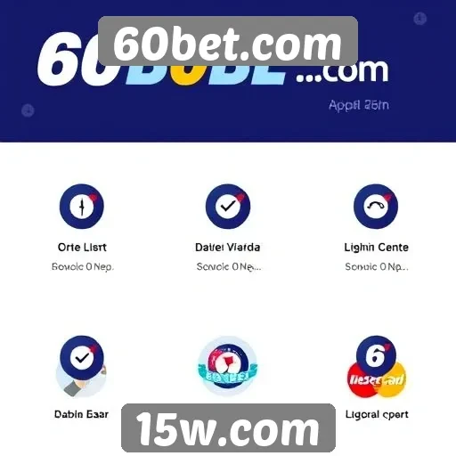 Métodos de pagamento oferecidos pelo 60bet.com